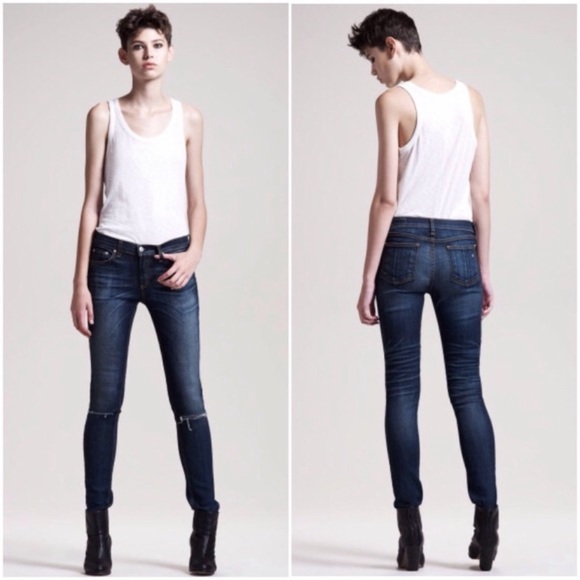 rag & bone | Skinny Tattered Hampstead Jeans - Picture 1 of 9